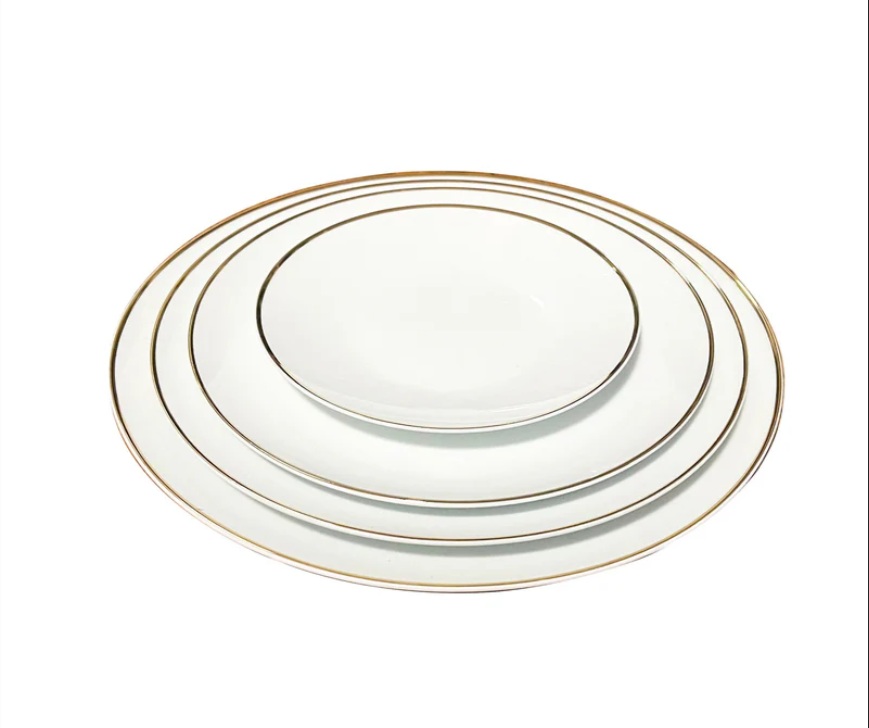 Rental store for Coupe White w  Gold Rim Salad Plate in Lexington Kentucky